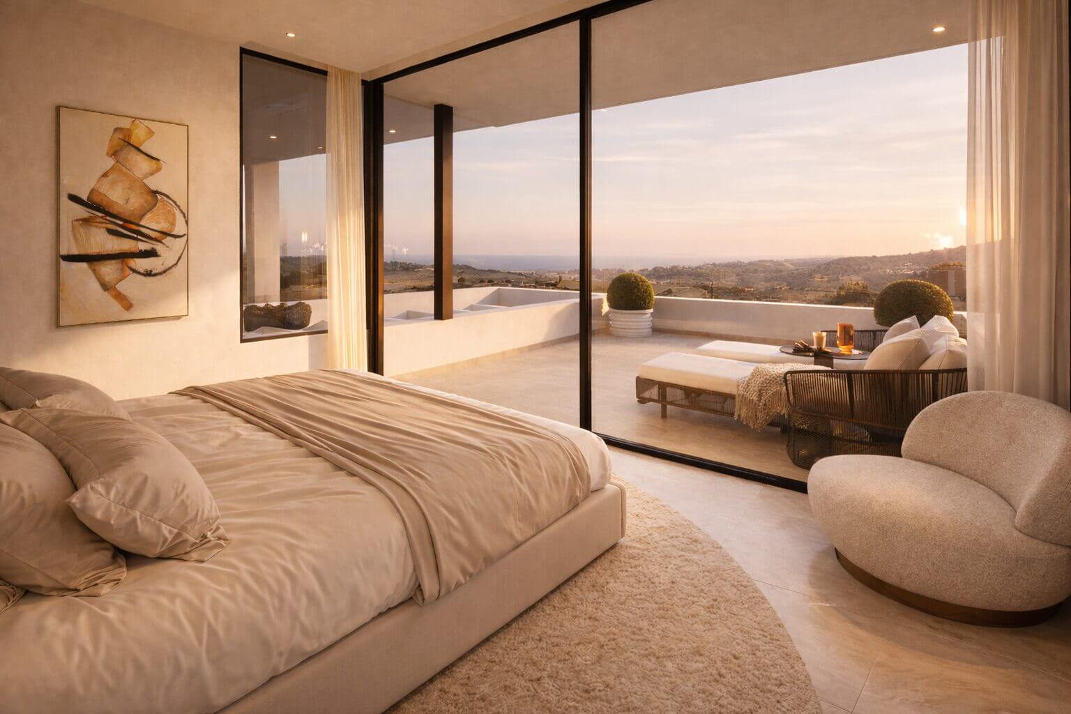 Master Bedroom | Sunset | Aurea Villas